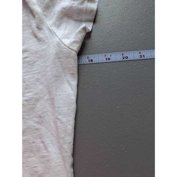 Talbots Womens TShirt SP White Short Sleeve Drawstring Neck Cotton Minimalist - Picture 7 of 8